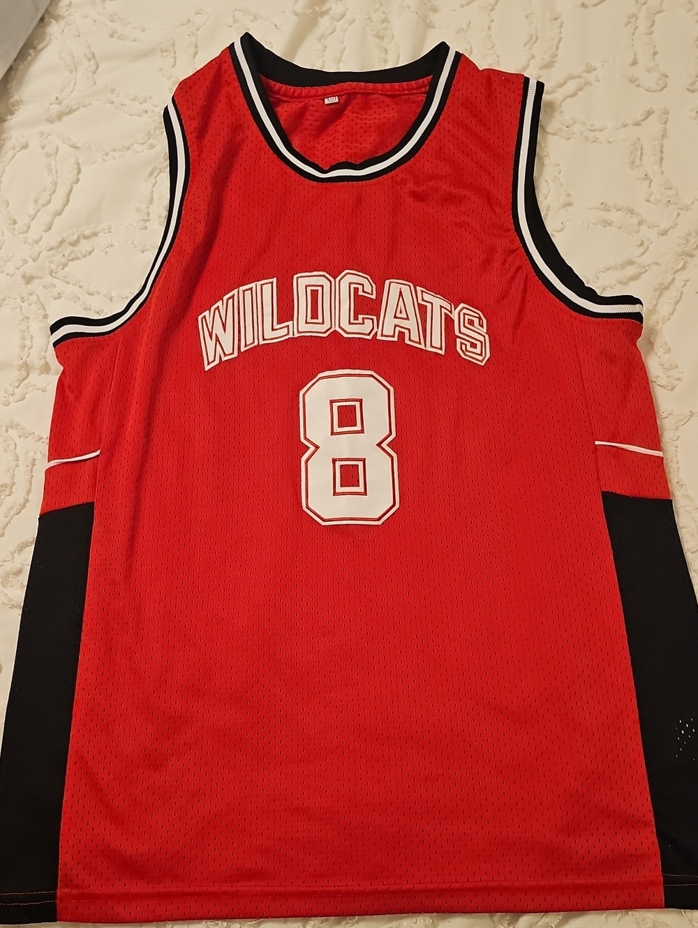 Wildcats #8 Red Basketball Jersey - Team Replica
